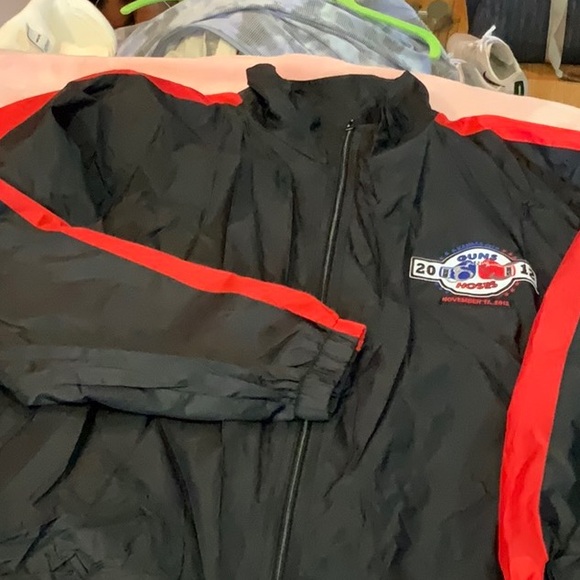 RINGSIDE BOXING Windbreaker Black Jacket Sz S GUNS N HOSES 2012 Z45 - Picture 6 of 6